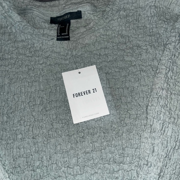 Long sleeve stretch Size medium aqua Marina , forever 21 - Picture 4 of 4
